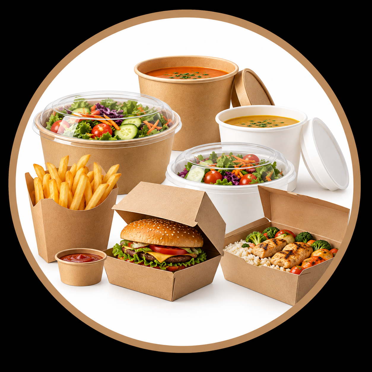 PAPER FOOD CONTAINERS