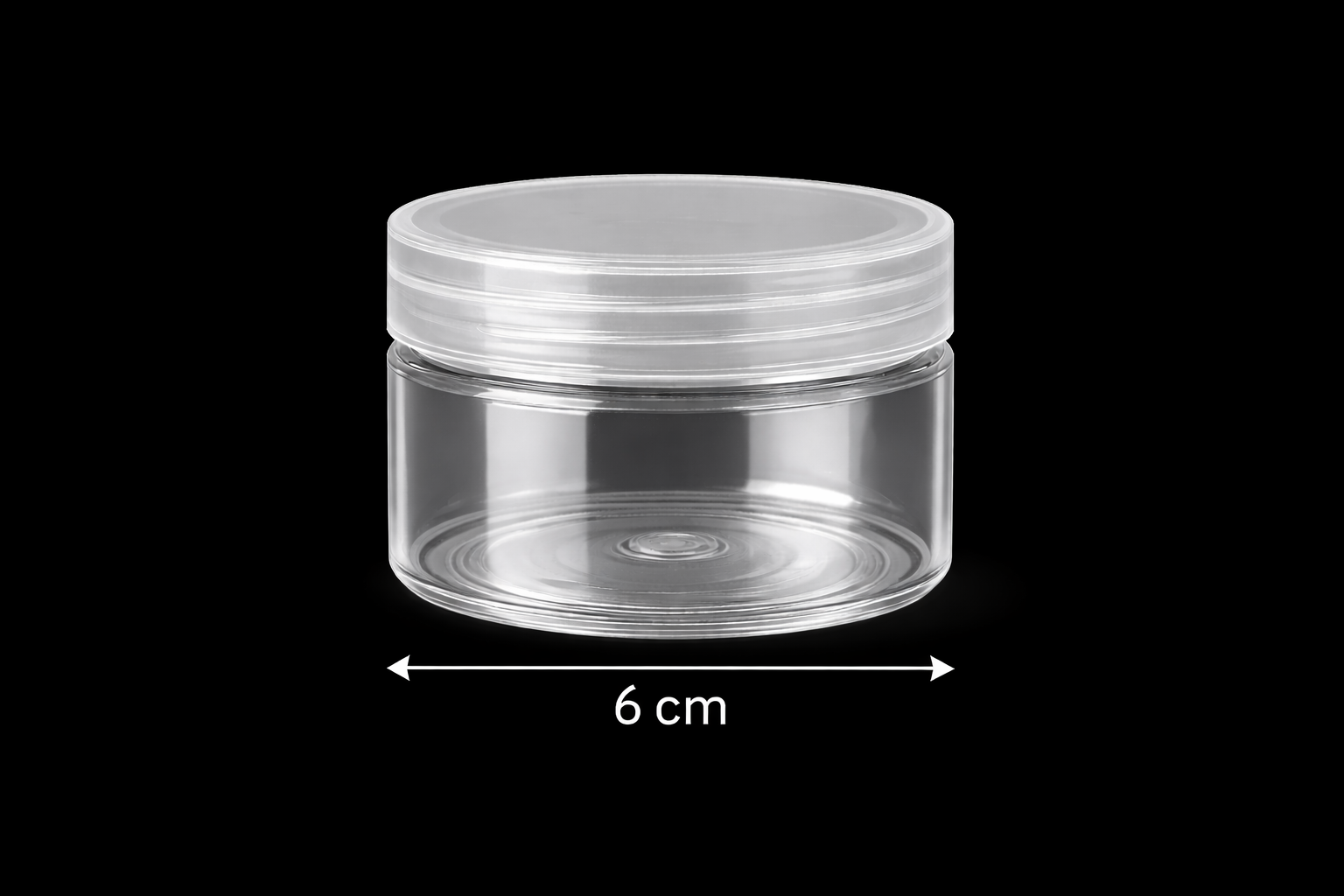 ROUND PLASTIC JAR (D:6cm)