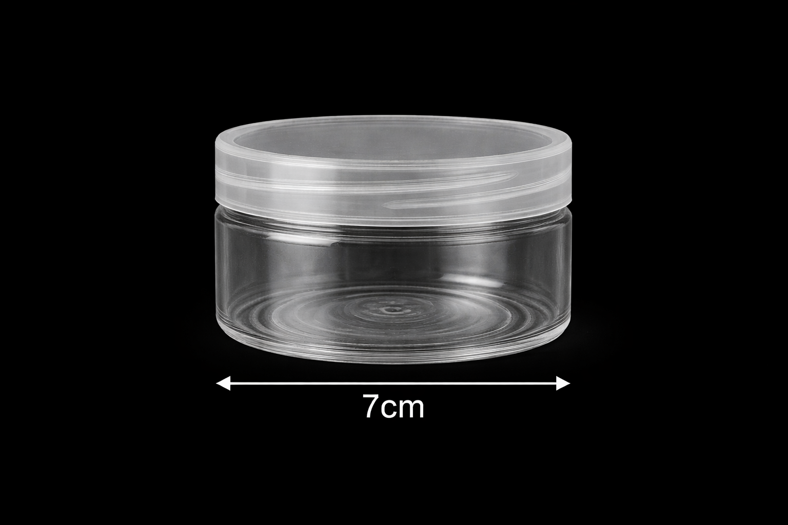ROUND PLASTIC JAR (D:7cm)