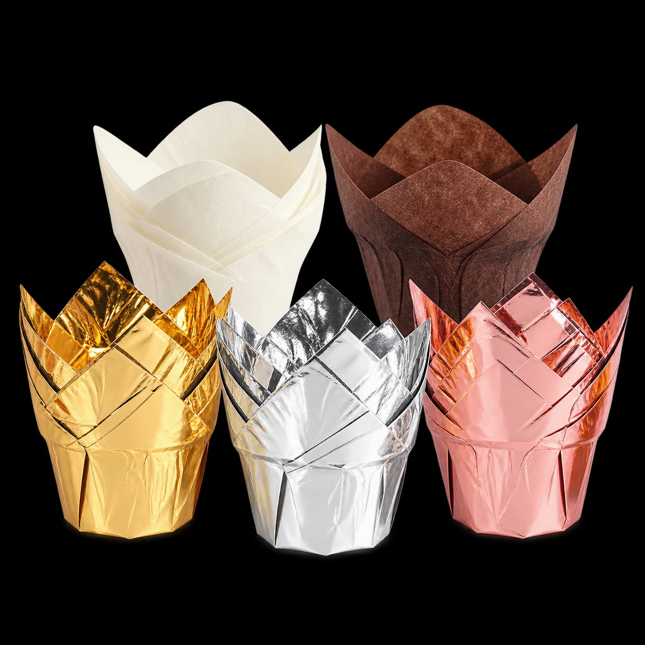 TULIP CUPCAKE LINERS